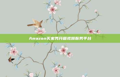 Amazon买家秀开箱视频服务平台