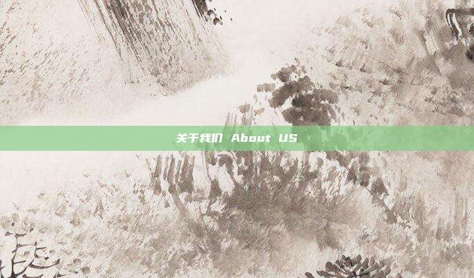 关于我们 About US