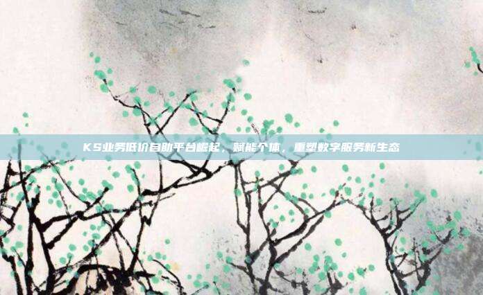 KS业务低价自助平台崛起,赋能个体,重塑数字服务新生态