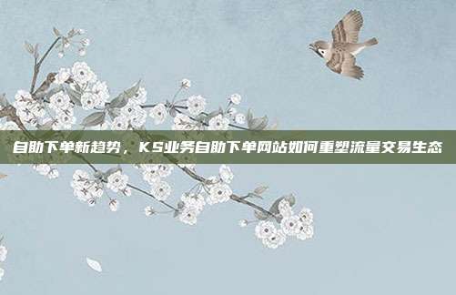 自助下单新趋势，KS业务自助下单网站如何重塑流量交易生态