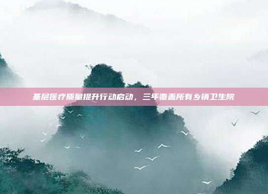 基层医疗质量提升行动启动，三年覆盖所有乡镇卫生院
