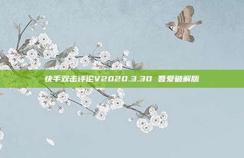 快手双击评论V2020.3.30 吾爱破解版