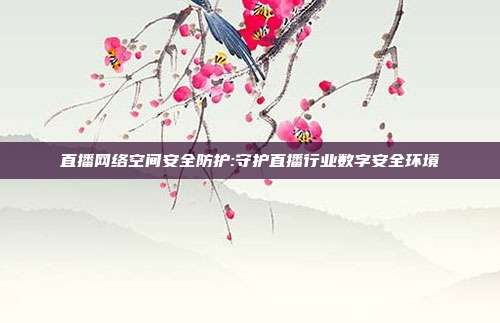直播网络空间安全防护:守护直播行业数字安全环境