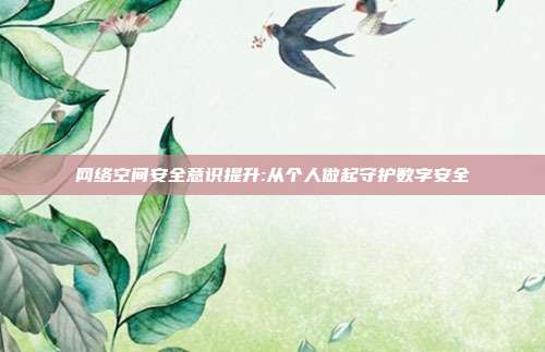 网络空间安全意识提升:从个人做起守护数字安全