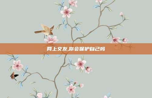 网上交友,你会保护自己吗