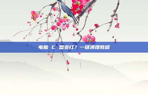 电脑 C 盘变红?一键清理教程