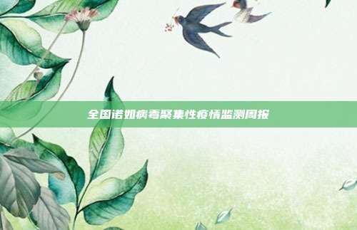 全国诺如病毒聚集性疫情监测周报