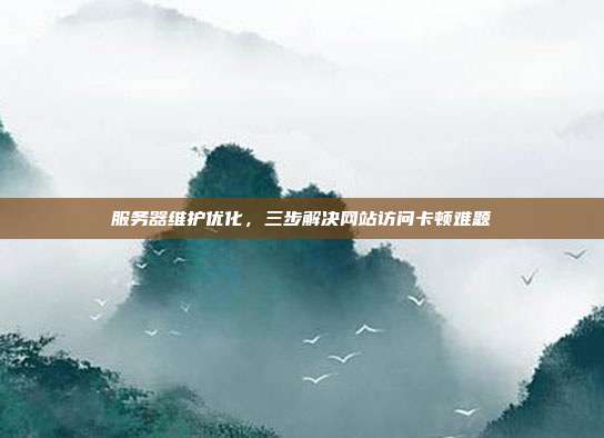 服务器维护优化,三步解决网站访问卡顿难题