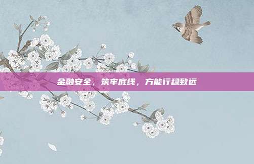 金融安全,筑牢底线,方能行稳致远