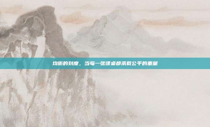 均衡的刻度，当每一张课桌都承载公平的重量