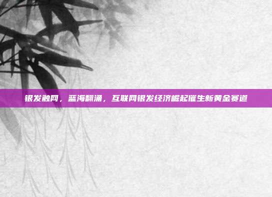 银发触网,蓝海翻涌,互联网银发经济崛起催生新黄金赛道