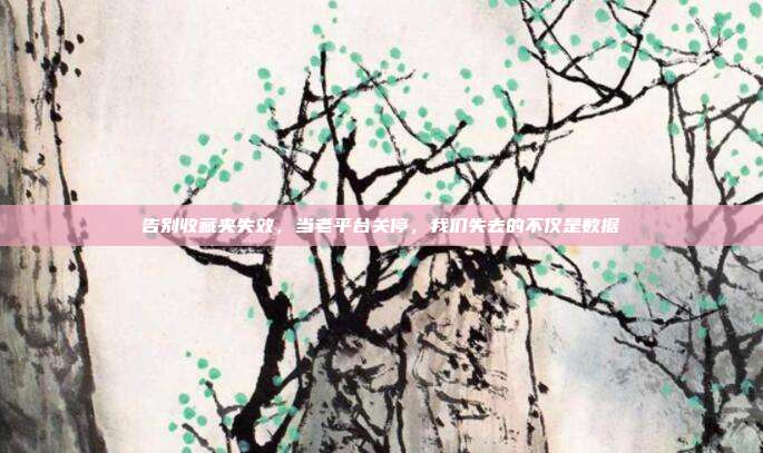 告别收藏夹失效,当老平台关停,我们失去的不仅是数据
