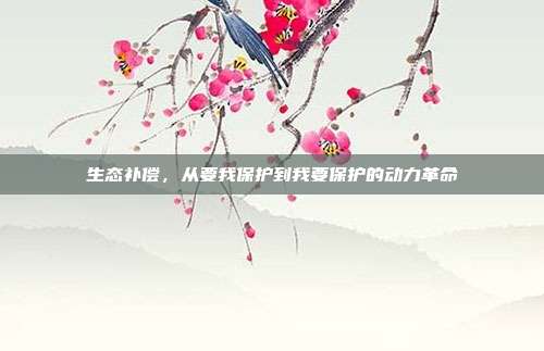 生态补偿，从要我保护到我要保护的动力革命