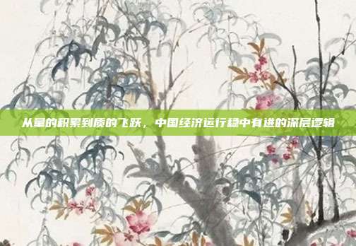 从量的积累到质的飞跃,中国经济运行稳中有进的深层逻辑