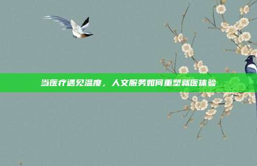 当医疗遇见温度,人文服务如何重塑就医体验