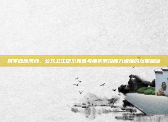 筑牢健康防线,公共卫生体系完善与疾病防控能力增强的双重路径