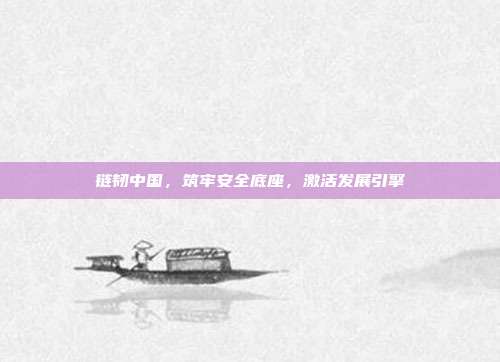 链韧中国，筑牢安全底座，激活发展引擎