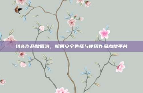 抖音作品赞网站,如何安全选择与使用作品点赞平台