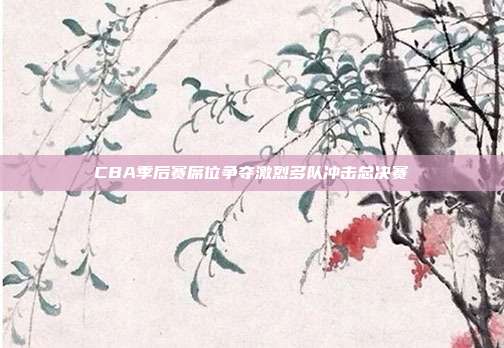 CBA季后赛席位争夺激烈多队冲击总决赛