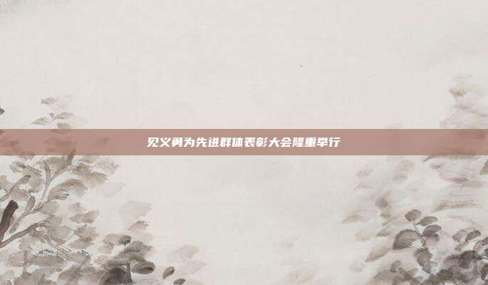 见义勇为先进群体表彰大会隆重举行