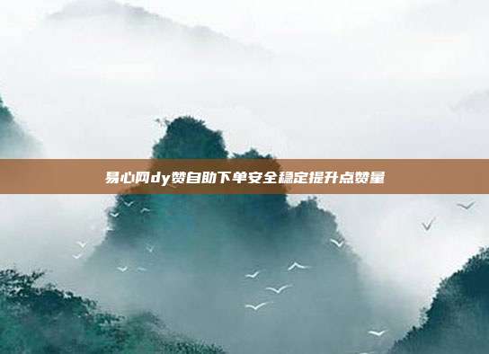 易心网dy赞自助下单安全稳定提升点赞量