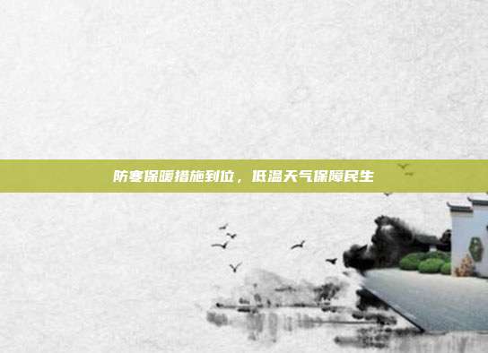 防寒保暖措施到位，低温天气保障民生