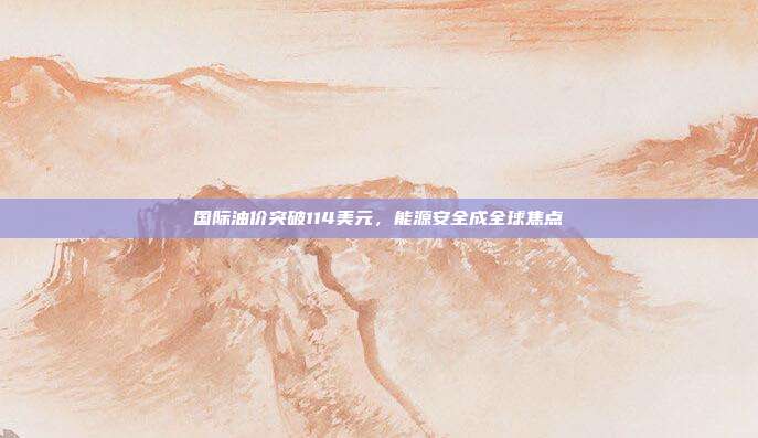 国际油价突破114美元，能源安全成全球焦点