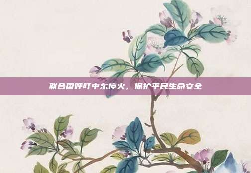 联合国呼吁中东停火，保护平民生命安全