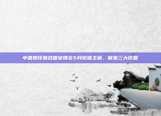 中国担任联合国安理会5月轮值主席，聚焦三大议题
