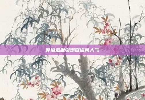穿搭造型引爆直播间人气