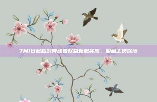 7月1日起超龄劳动者权益新规实施,明确工伤保障