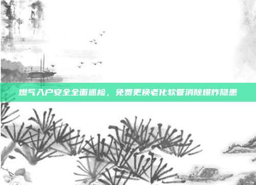 燃气入户安全全面巡检，免费更换老化软管消除爆炸隐患