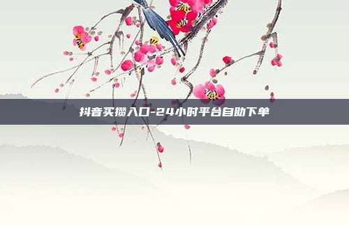 抖音买攒入口-24小时平台自助下单