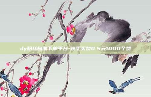 dy粉丝自助下单平台-快手买赞0.5元1000个赞