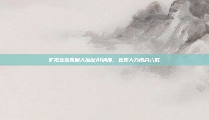 旷视仓储机器人搭配AI调度,仓库人力缩减六成