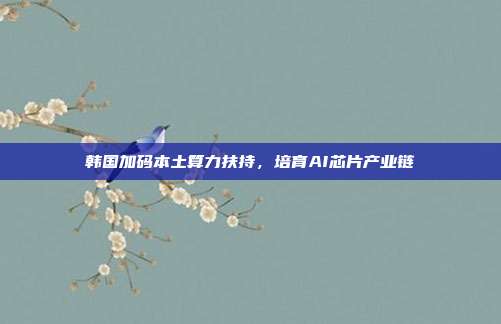 韩国加码本土算力扶持,培育AI芯片产业链