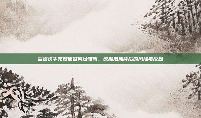 警惕快手充赞便宜网址陷阱，数据泡沫背后的风险与反思