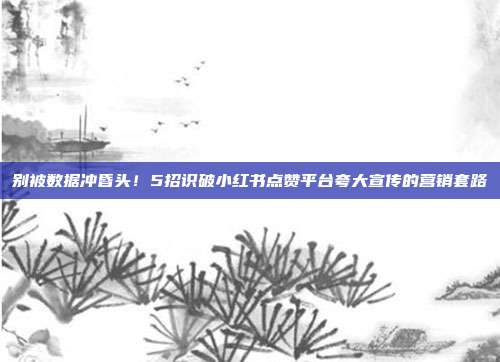 别被数据冲昏头！5招识破小红书点赞平台夸大宣传的营销套路