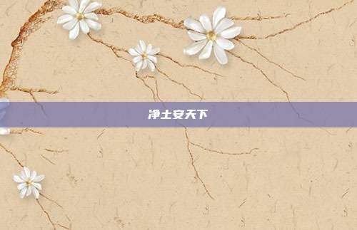 净土安天下