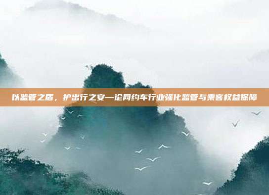 以监管之盾,护出行之安—论网约车行业强化监管与乘客权益保障