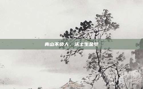 青山不负人，沃土生金梦