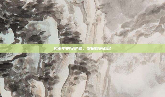 风雨中的守护者,农田排涝战记