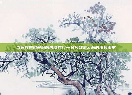 当远方的风暴敲响内陆的门—台风残余云系的漫长雨季