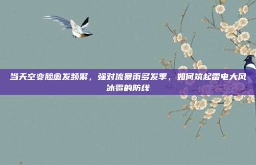 当天空变脸愈发频繁，强对流暴雨多发季，如何筑起雷电大风冰雹的防线