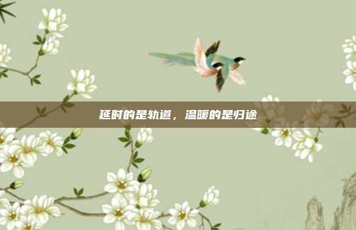 延时的是轨道,温暖的是归途