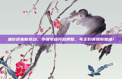 油价迎来新变动，今晚零点开始调整，车主们请提前加油！