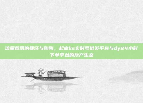 流量背后的捷径与陷阱,起底ks实时号批发平台与dy24小时下单平台的灰产生态