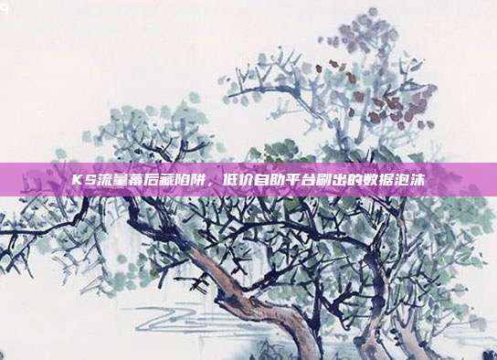 KS流量幕后藏陷阱，低价自助平台刷出的数据泡沫