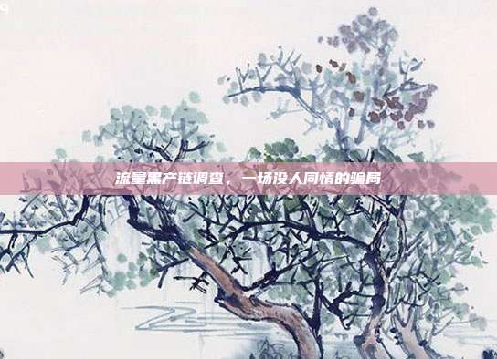 流量黑产链调查，一场没人同情的骗局
