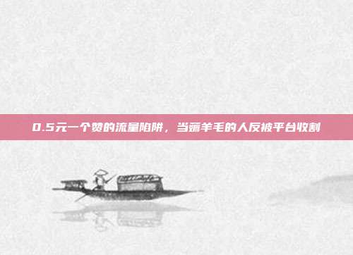 0.5元一个赞的流量陷阱,当薅羊毛的人反被平台收割